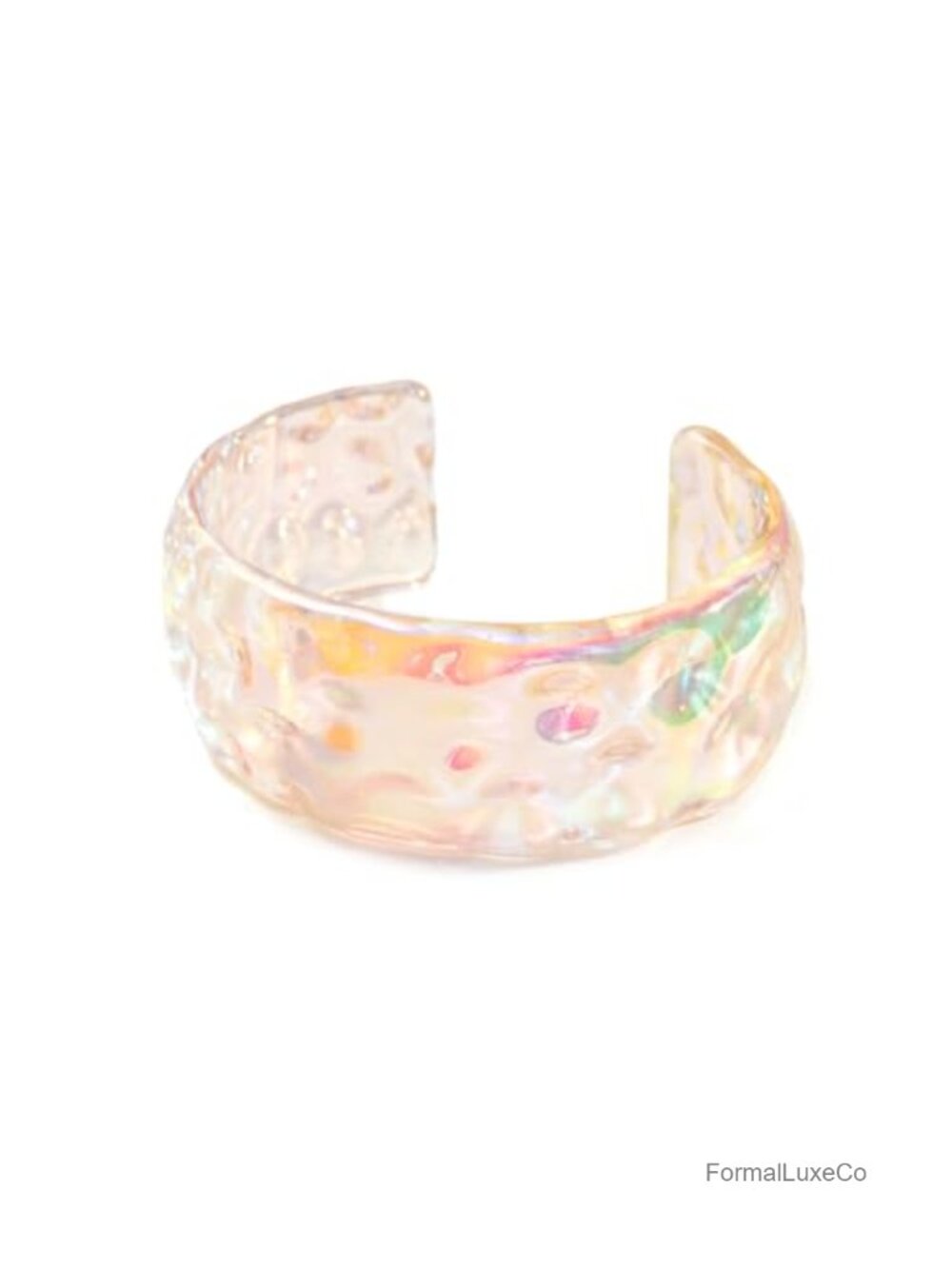 Acrylic Geometric Open Cuff Bracelet Stackable Statement Jewelry
